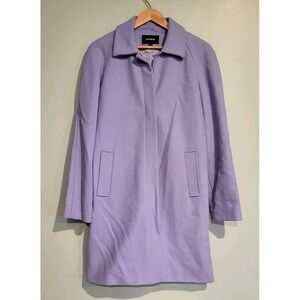 Light Purple Wool Blend Lined Long Winter Dress Coat Express Sz 13/14
